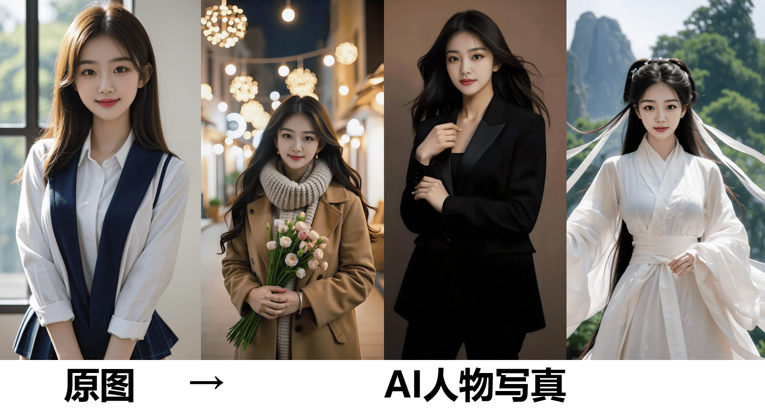 型惊艳全场原来AI也能轻松打造你的写真大片！AG真人娱乐网址上海这场活动陈丽君的白裙造(图2)
